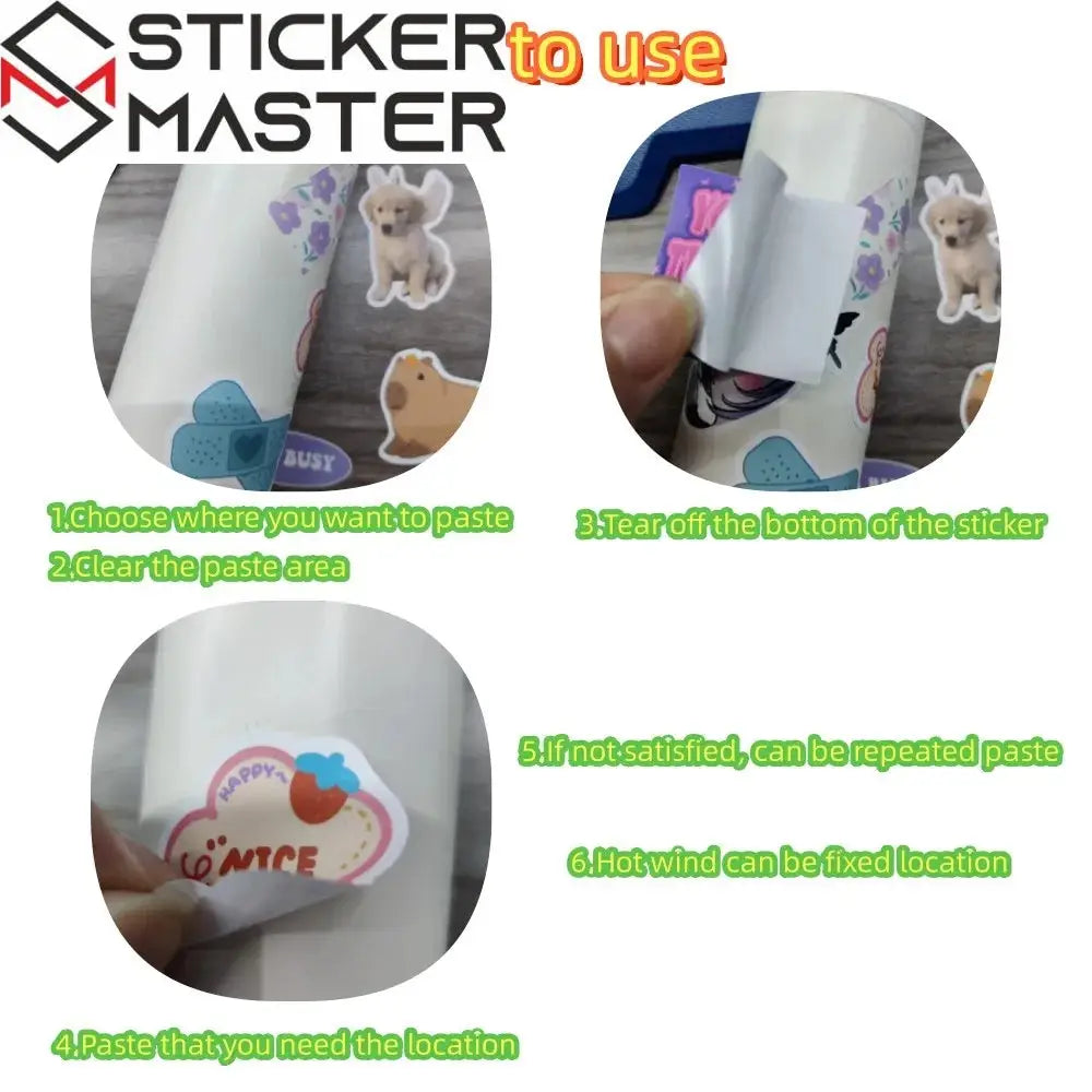 Sticker Master 50 adet Komik Karikatür Tarih Karakterleri Çıkartmalar Bagaj Dizüstü Gitar Telefon Bisiklet Su Geçirmez Graffiti Vinil Sticker Etiket - Sticker Master