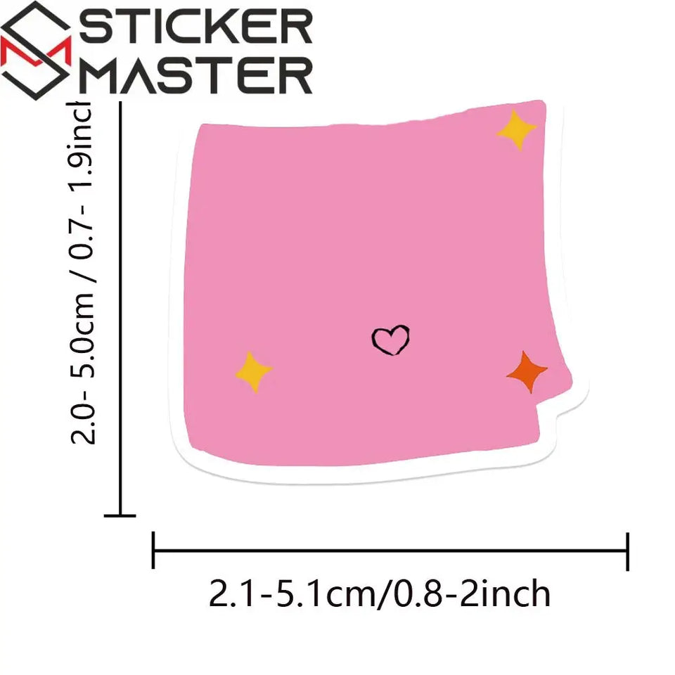 Sticker Master Temel Reis (Popeye) Nostaljik Sticker Seti (50 Adet) | Su Geçirmez Çizgi Film Çıkartmaları - Sticker Master