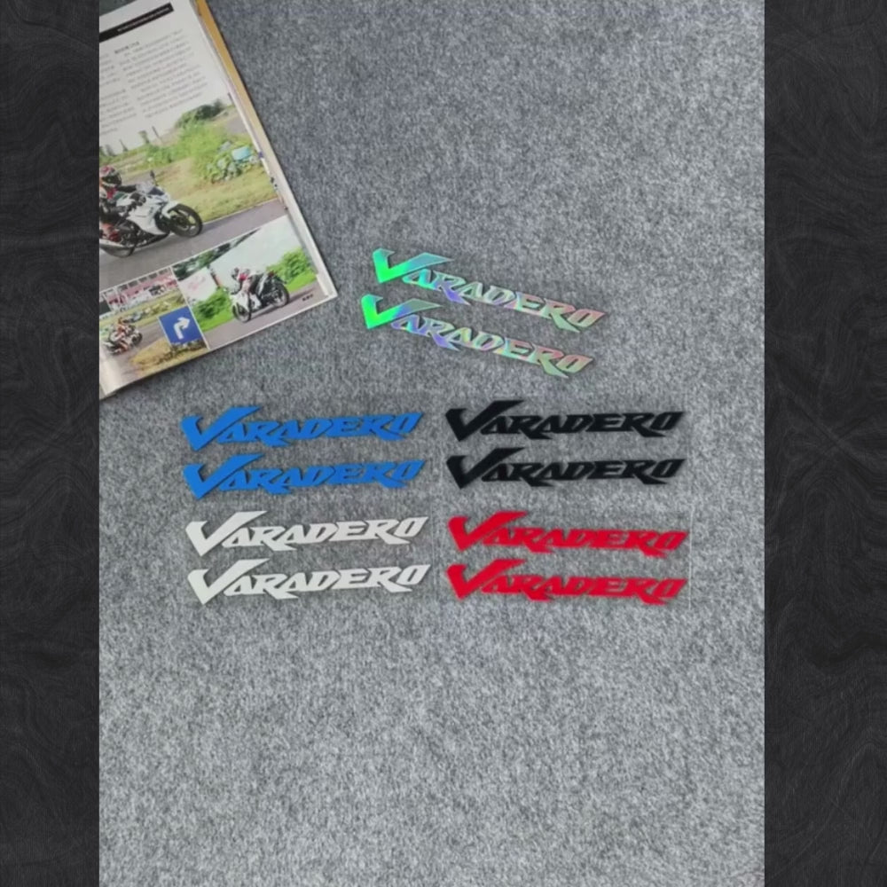 Sticker Master · Ürünler · Sticker Master Honda Varadero XL125 XL1000 Sticker Seti – Kask, Gövde, Cam Uyumlu Etiket Takımı
